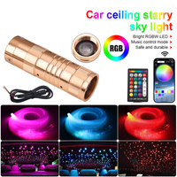 New 16W Twinkle Starry Sky Car Star Ceiling Light RGBW Interior Atmosphere Light Fiber Optic Light Led Star Roof Car Home Decor