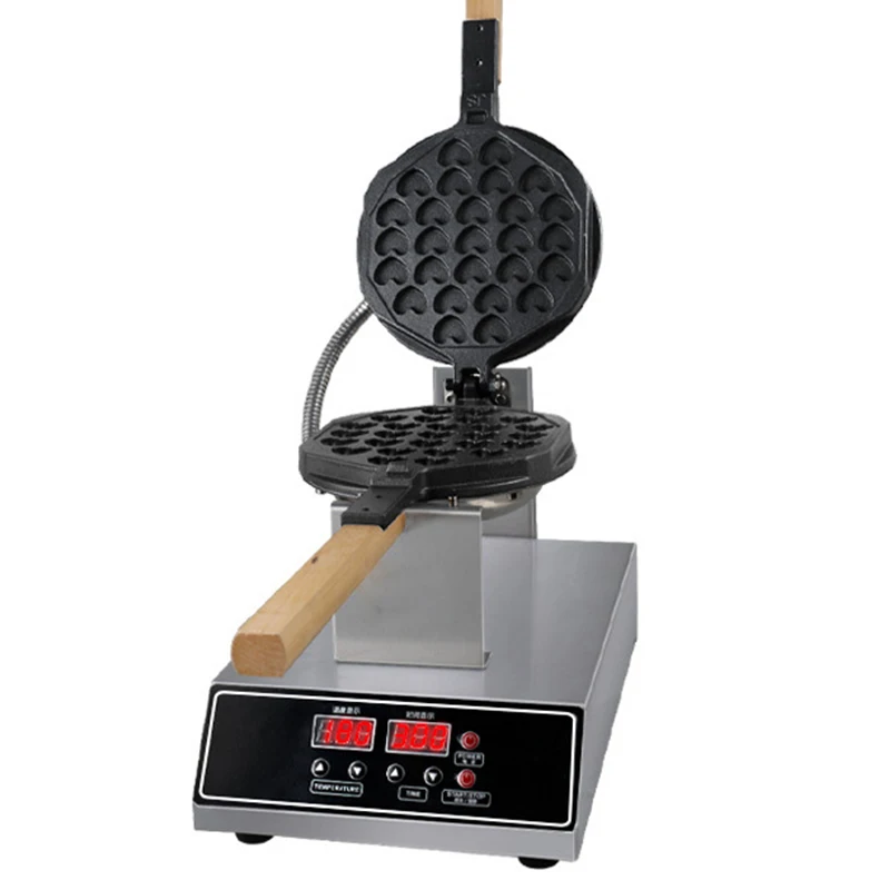 Electric Waffles Maker Heart Shape Eggettes Egg Puff Machine Cake Oven Hong Kong Egg Bubble Waffle Machine