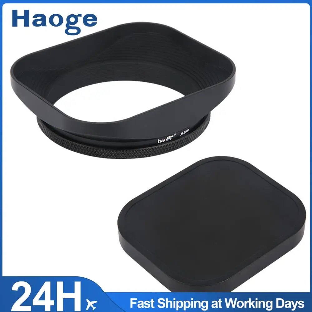 

Квадратная Металлическая вкручиваемая бленда и металлическая крышка Haoge 58 мм специально разработаны для всех объективов 58 мм или фильтров черного цвета