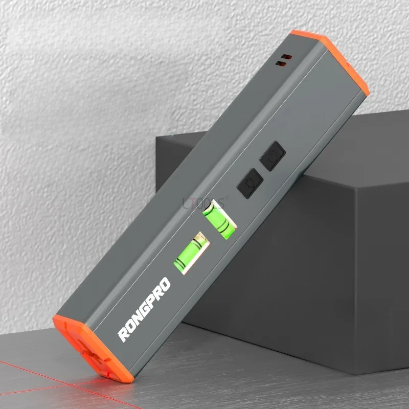 Laser Level Red Light Crosshair with Magnetic Strong Light Outdoor Laser Pen Engineering Measurement Leveling Two Bubble Tool