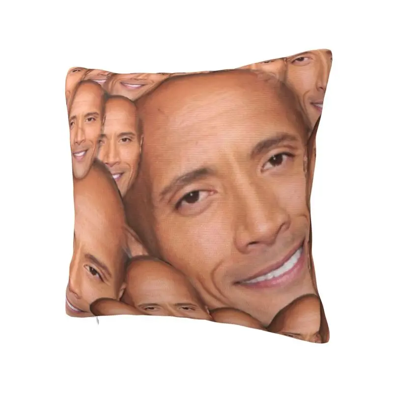 The Rock Face Dwayne Nordic Pillow Cover Home Decor American Actor Johnson Chair Cushion