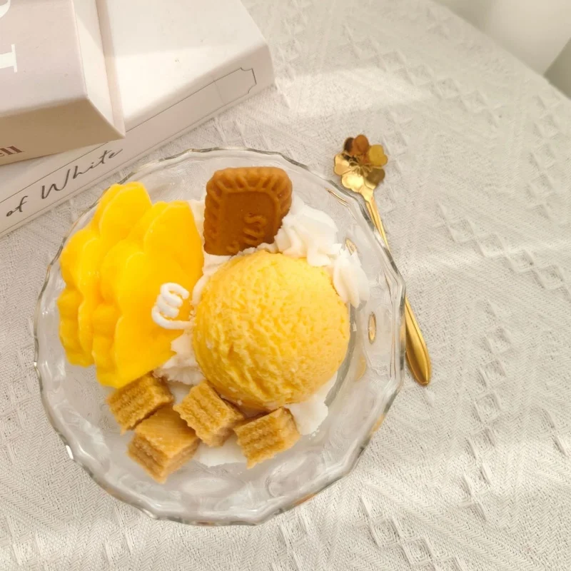 DIY 3D Fruits Ice-cream Shape Silicone Candle Mold Aromatherapy Plaster Soap Resin Clay Mould Handmade Candle Making Home Decor view 4