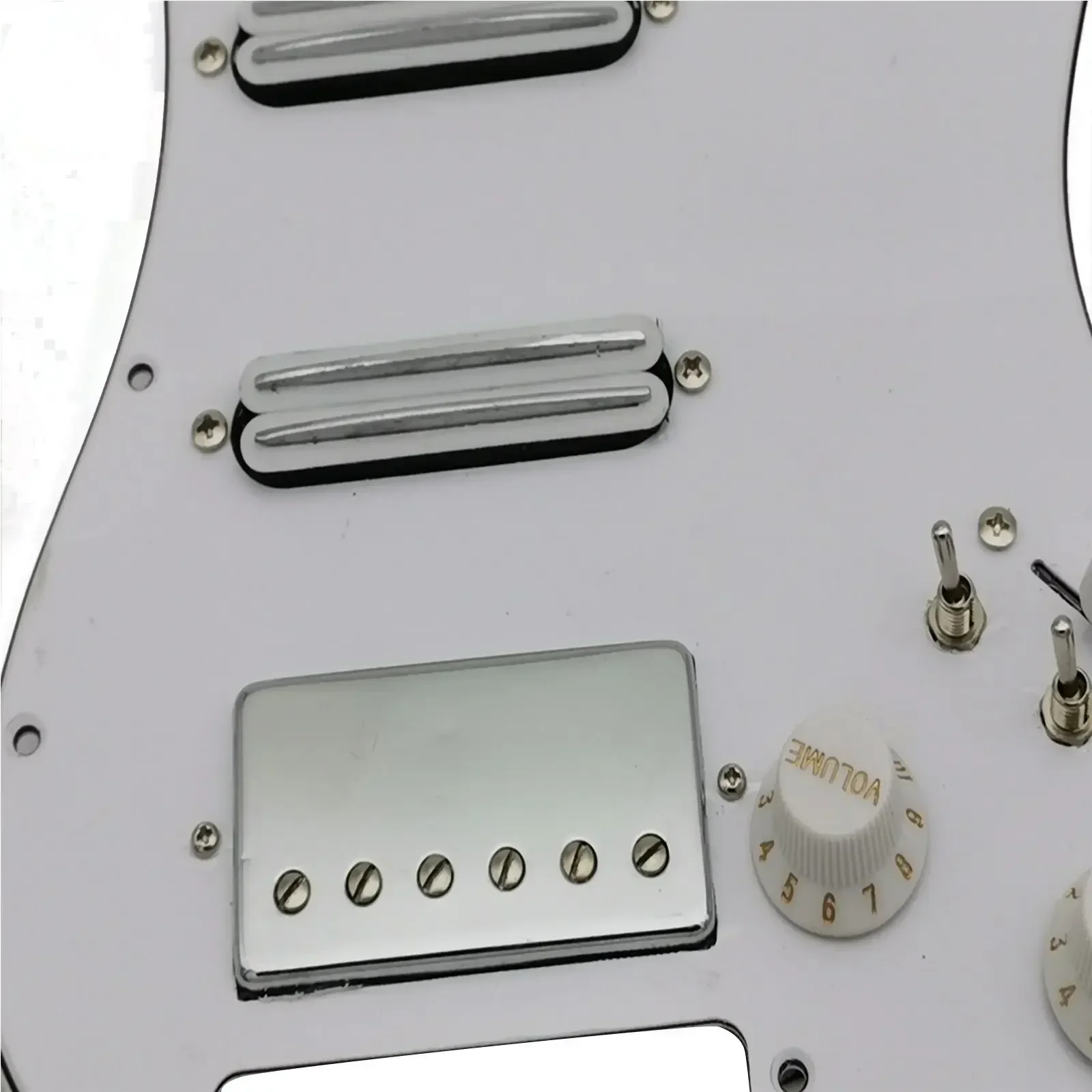 

Q-X Music Store-Prewired loaded Pickguard Guitar Pickups Humbucker Pickups Alnico 5 HSS Wiring Harness Push-Pull Single Cut Set