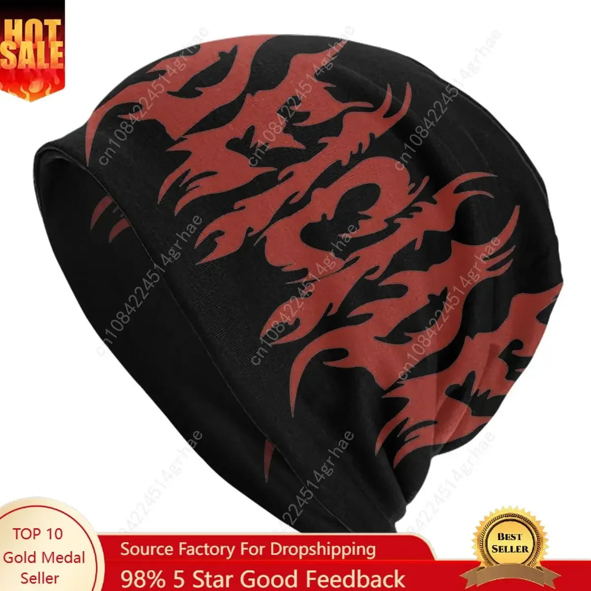 

Obituary Deicide Music Band Bonnet Hat Hip Hop Outdoor Skullies Beanies Hat Death Metal for Men Women Spring Dual-use Cap