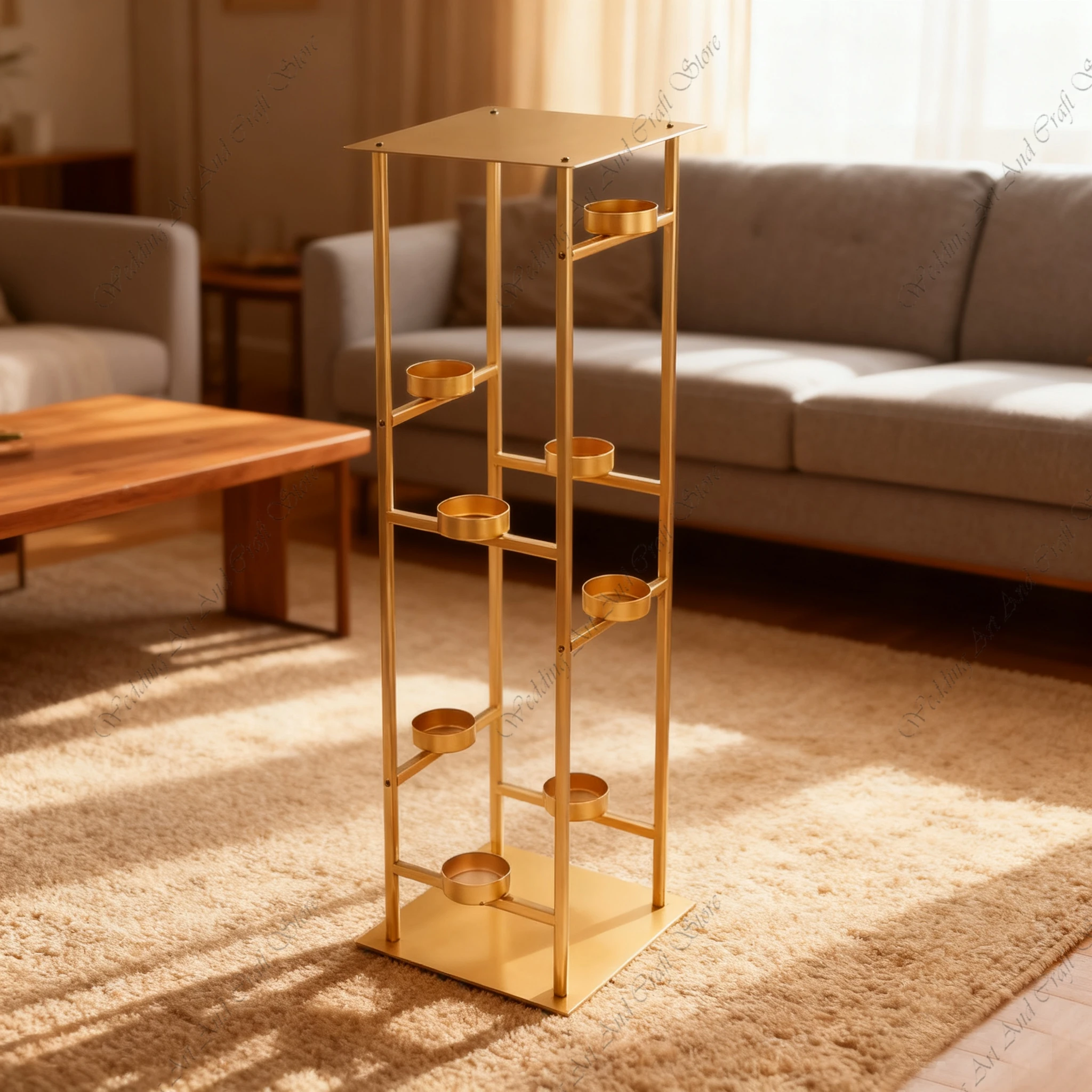 

10pcs f30 91-140cm Gold Metal Iron Flower Stand Candle Holder Tall Flower Stand Metal Candle Frame Backdrop for Wedding ivy456