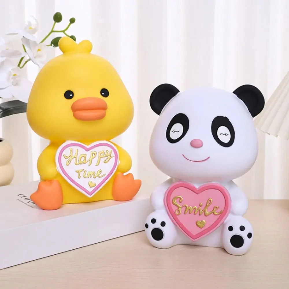 

Creative Waterproof Animal Saving Jar Cartoon Anti-fall Dinosaur Piggy Bank Lovely Desktop Panda Ornament Birthday Gift