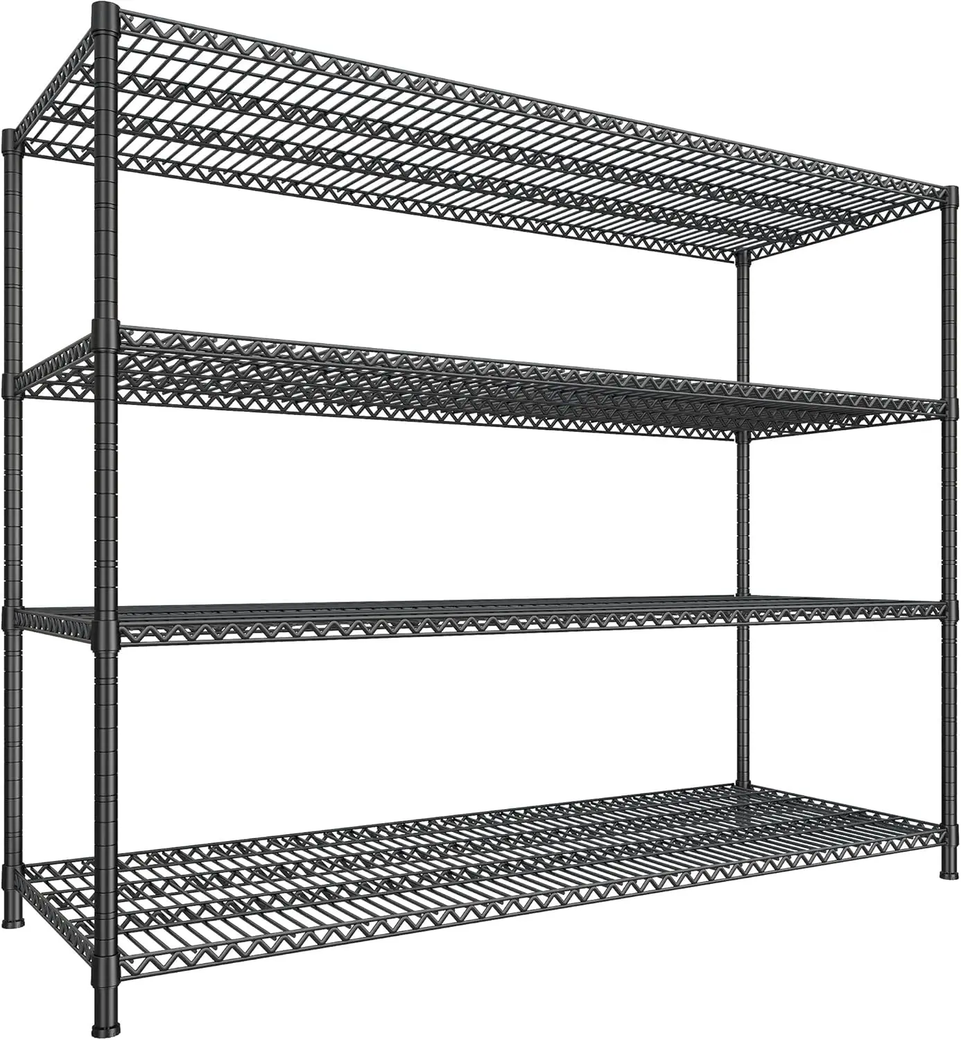 

2500LBS Heavy Duty Wire Shelving Unit 68.1"W - Adjustable Metal Storage Shelves for Garage Pantry Kitchen