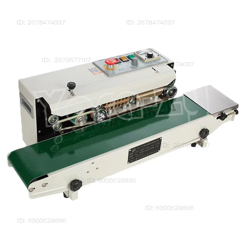 220v 110v Continuous Film Sealing Machine Plastic Bag Package Machine Food Sealer Horizontal Sealing Machine FR-770
