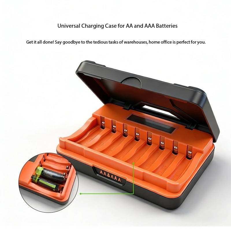 1.2V Nickel Metal Hydride AA AAA Battery Universal Charging Set Rechargeable Battery Kit For Household Electronic Devices