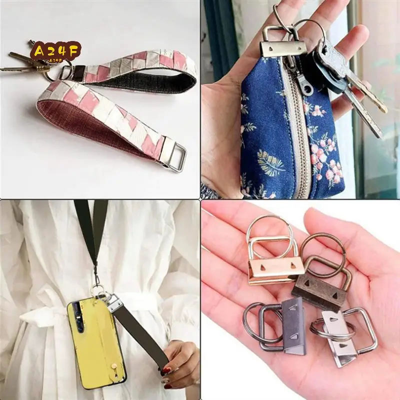 

A24F-32Mm Keychain Hardware Kit Is Suitable For Wrist Clamp Lanyard Keychain DIY Tools