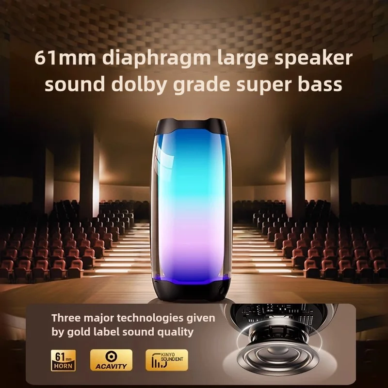 

Kinglucky F9 Flash RGB Light Subwoofer Bluetooth Speaker Audience TWS Wireless Portable Surround Sound System динамики