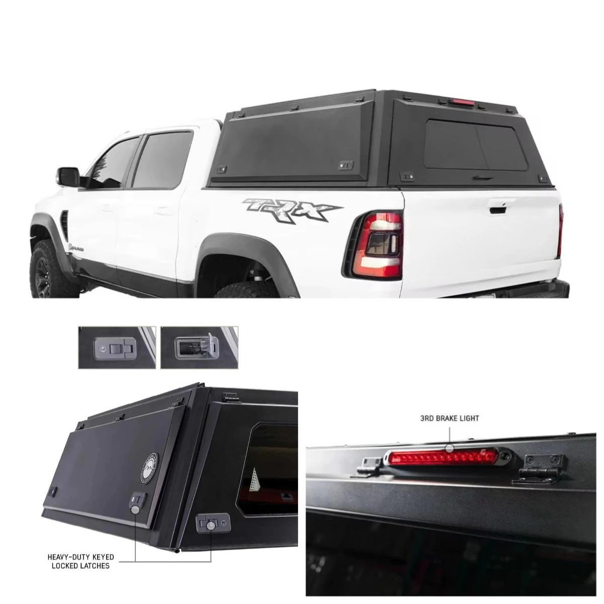 

5FT 5.5FT 6FT 4WD Accessories Stainless Steel Lightweight Waterproof Canopies for Tacoma Gladiator Frontier