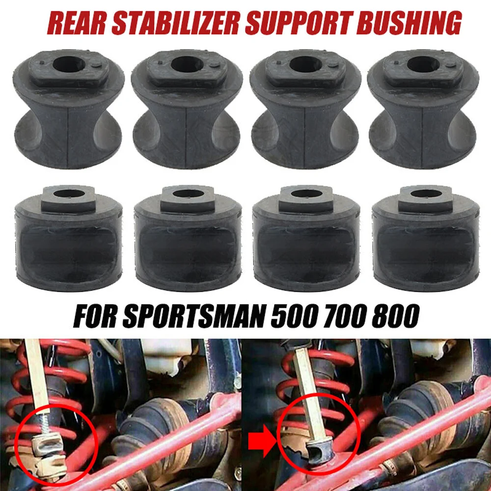 

8pcs Rear Engine Stabilizer Bar Support Bushings For Polaris Sportsman 335 400 450 500 550 570 600 700 800 Worker Ranger