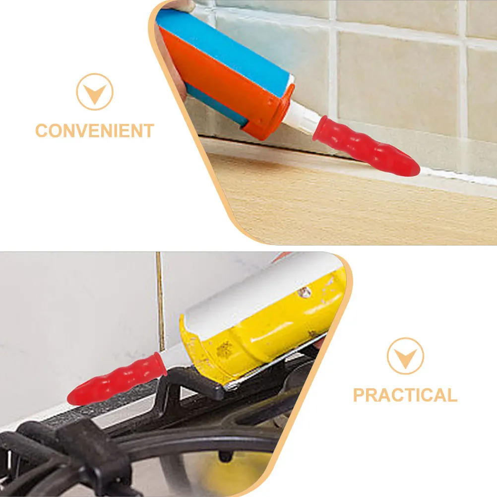 

6Pcs Caulk Caps Rubber Sealing Caps for Caulking Tubes Protective Flexible Tube Saver Covers Caulk Cap Sealer Caulking Tube Tips