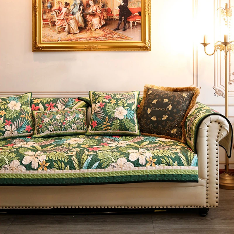 غرفة المعيشة أريكة يغطي الموضة الطباعة عدم الانزلاق وسادة الشمال نمط ديكور المنزل الأثاث الأريكة حامي غطاء أريكة الغلاف #3