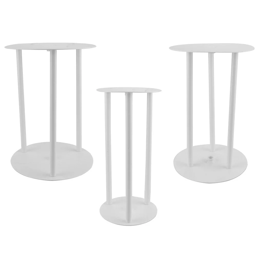 

3 set Cake Stand 3 Sets Birthday Cake Support Plastic Dessert Multi-layer Stackable Tier Brackets Stand Kit Accessories