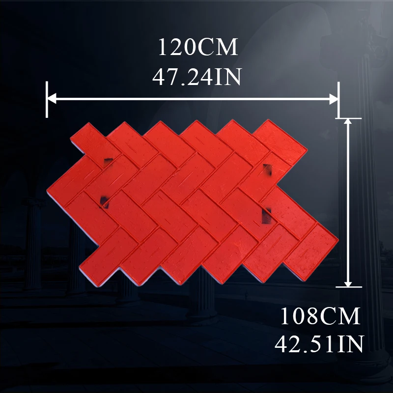 Fan-shaped Moulds for Concrete Stamping, Compression Molds Material, Cement pavement Printing, Construction, Stone Pattern