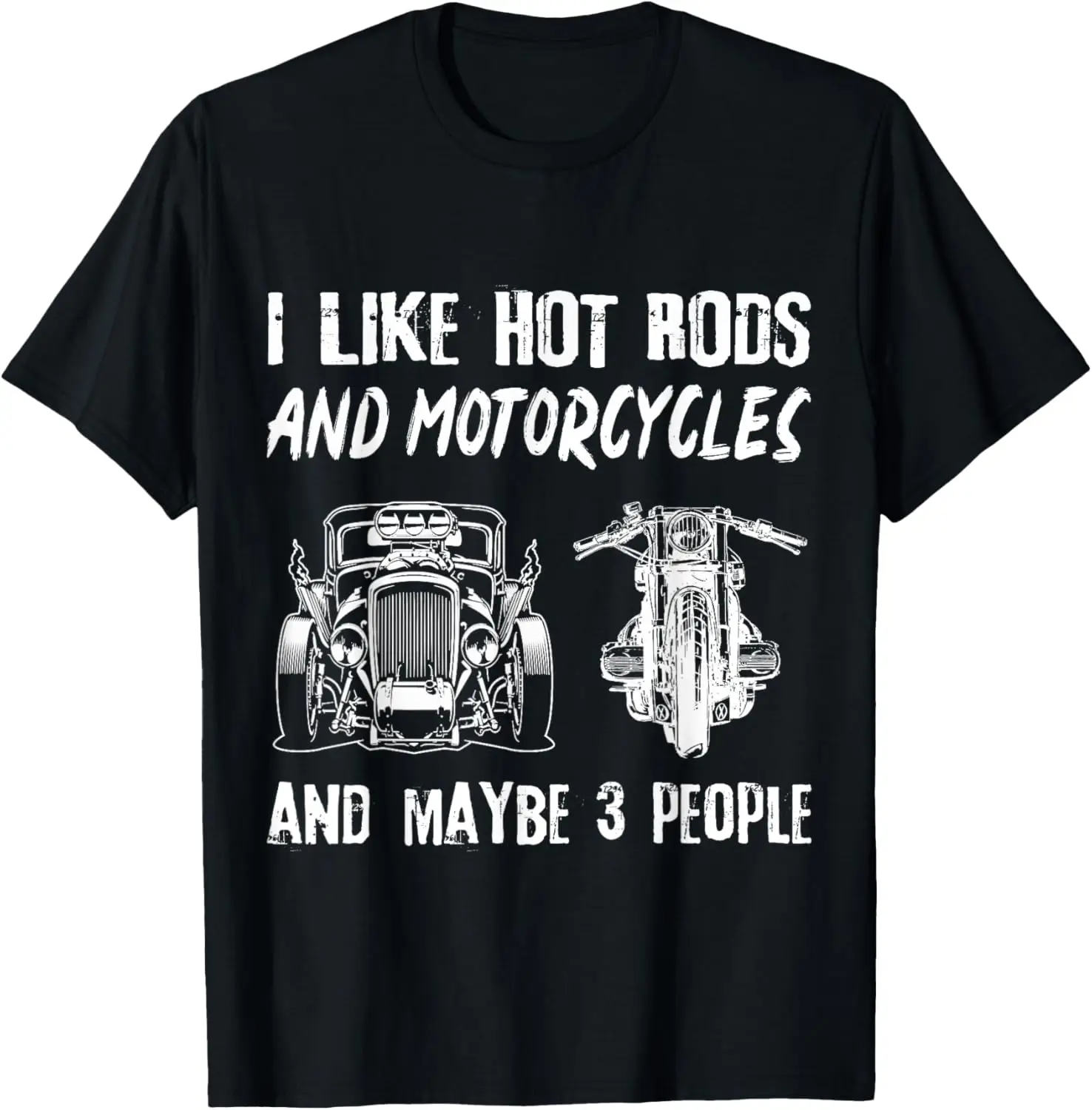 

Футболка «Я люблю хот-род, мотоциклы и Maybe 3 People Hot Rods»