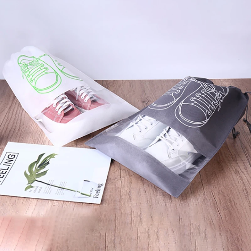 Non-woven Bundle Pocket Home Travel Storage Bag Dustproof Environmental Protection Bag Drawstring Shoe Bag