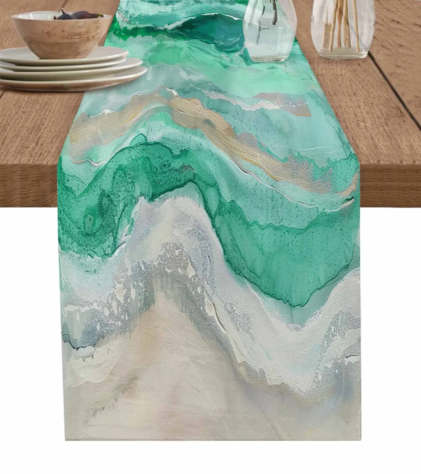 Ocean Waves And Beaches Grain Table Runner Decoration Home Decor Dinner Table Decoration Table Decor