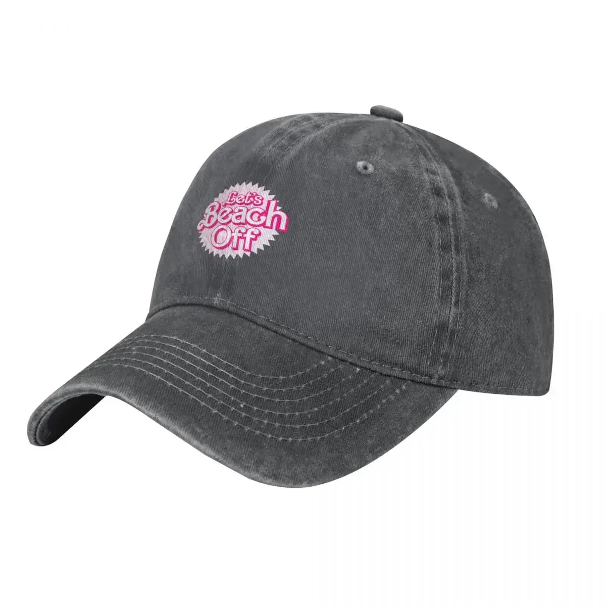 

Let's Beach Off Baseball Cap summer hat Anime Hat Women's Beach Men's
