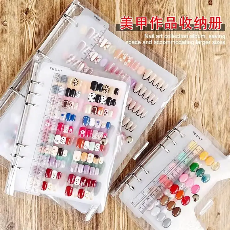 Nail Art Piece Storage Book Large Capacity Exhibition Photo Album Card Clip Display Board DIY Simple Album Storage Book