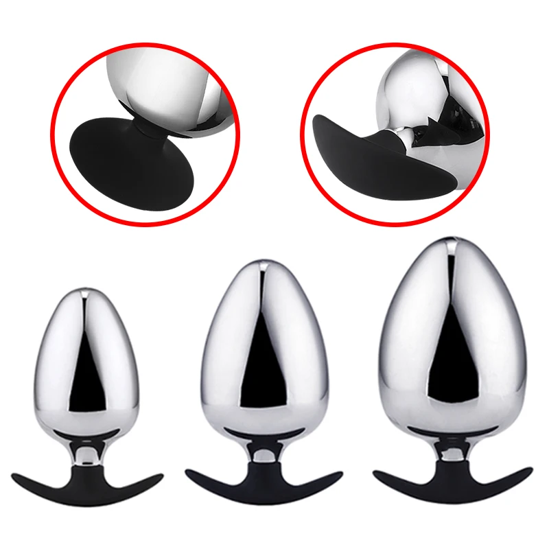 Extra Big Diameter Dilatador Anal Expander Metal Buttplug Adult Sex Toys Masturbator Large Anal Plug G Spot Butt Plugs for Women