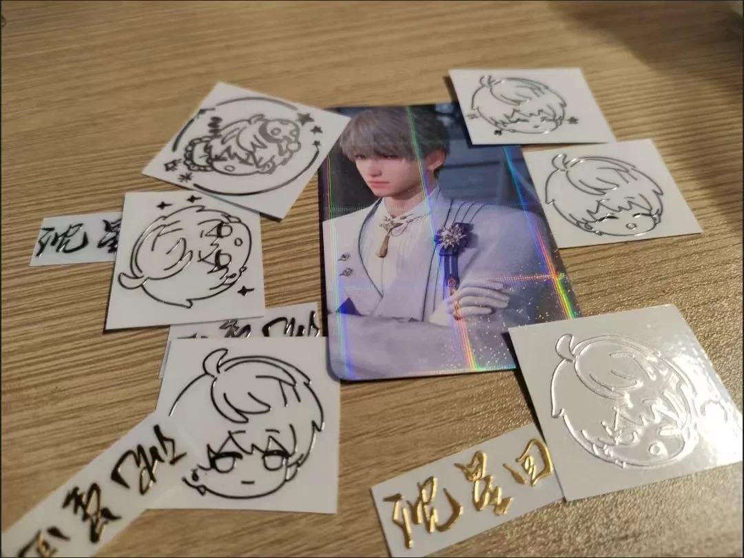 10pcs/Lot Game Love and Deepspace Metal Stickers Xavier Zayne Rafayel ralayo Qi Yu Li Shen Xing Hui Metal Stickers Decorative