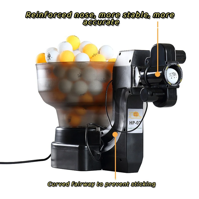 Hui Pang HP-07 multi-rotation multi-drop ball machine Automatic table tennis ball machine for home Table Tennis Robot Training