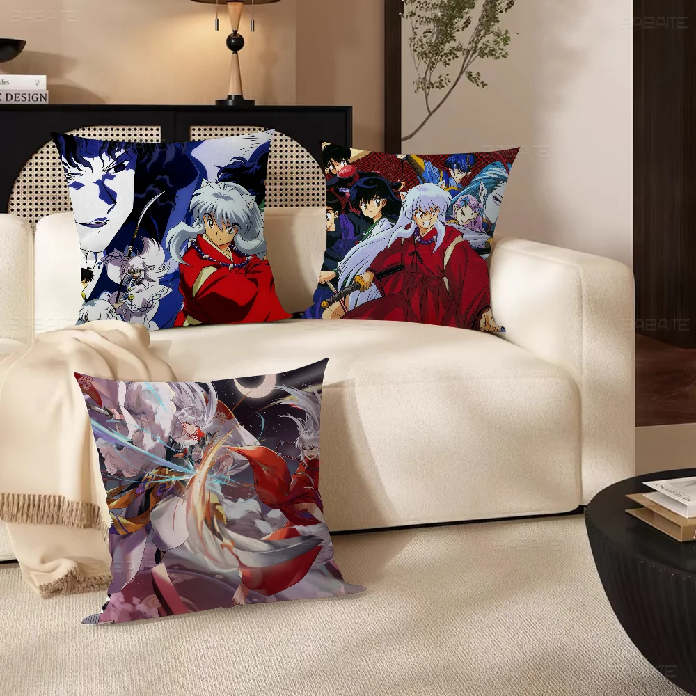 Japan Anime Inuyasha Higurash Stitch Lucky Dragon Pillow Cover Sofa Cushion Cover Home Room Decoration Children Gift