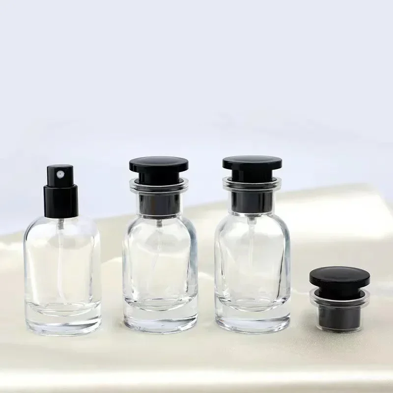 30ml 50ml Atomizer สเปรย์น้ําหอมขวดสําหรับเดินทาง CLEAR Cologne Dispenser แบบพกพาแก้ว Sprayer สําหรับ Toner เครื่องสําอาง