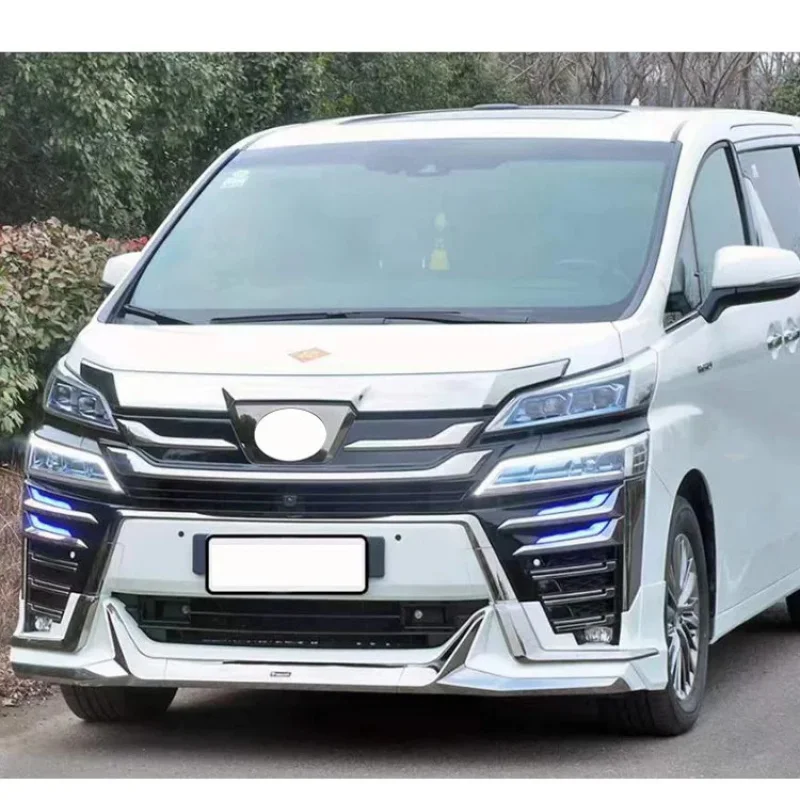 ترقية عالية الجودة إلى المصد الأمامي والخلفي طراز الموناليزا لـ Vellfire 30 Series 2015-2018 #3