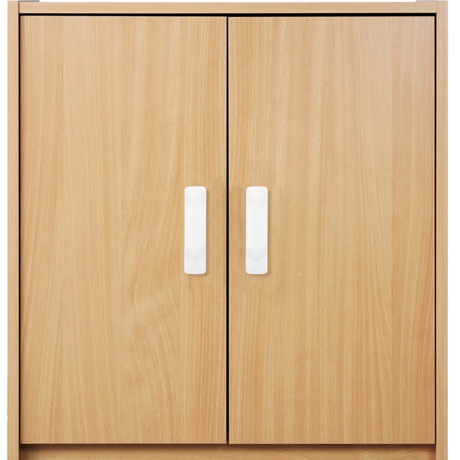 4Pcs Self Adhesive Cabinet Handles Stick on Drawer Pulls Easy Install Removable Strong Hold Elegant Design Smooth Grip