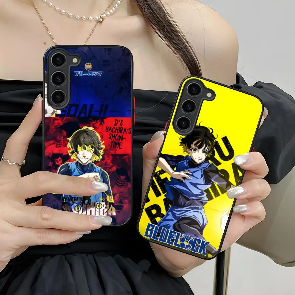 Blue Lock Bachira Meguru Phone Case for Samsung Galaxy S26 S25 S24 S23 S22 S21 Plus FE Ultra Skin Feel Shockproof Cover