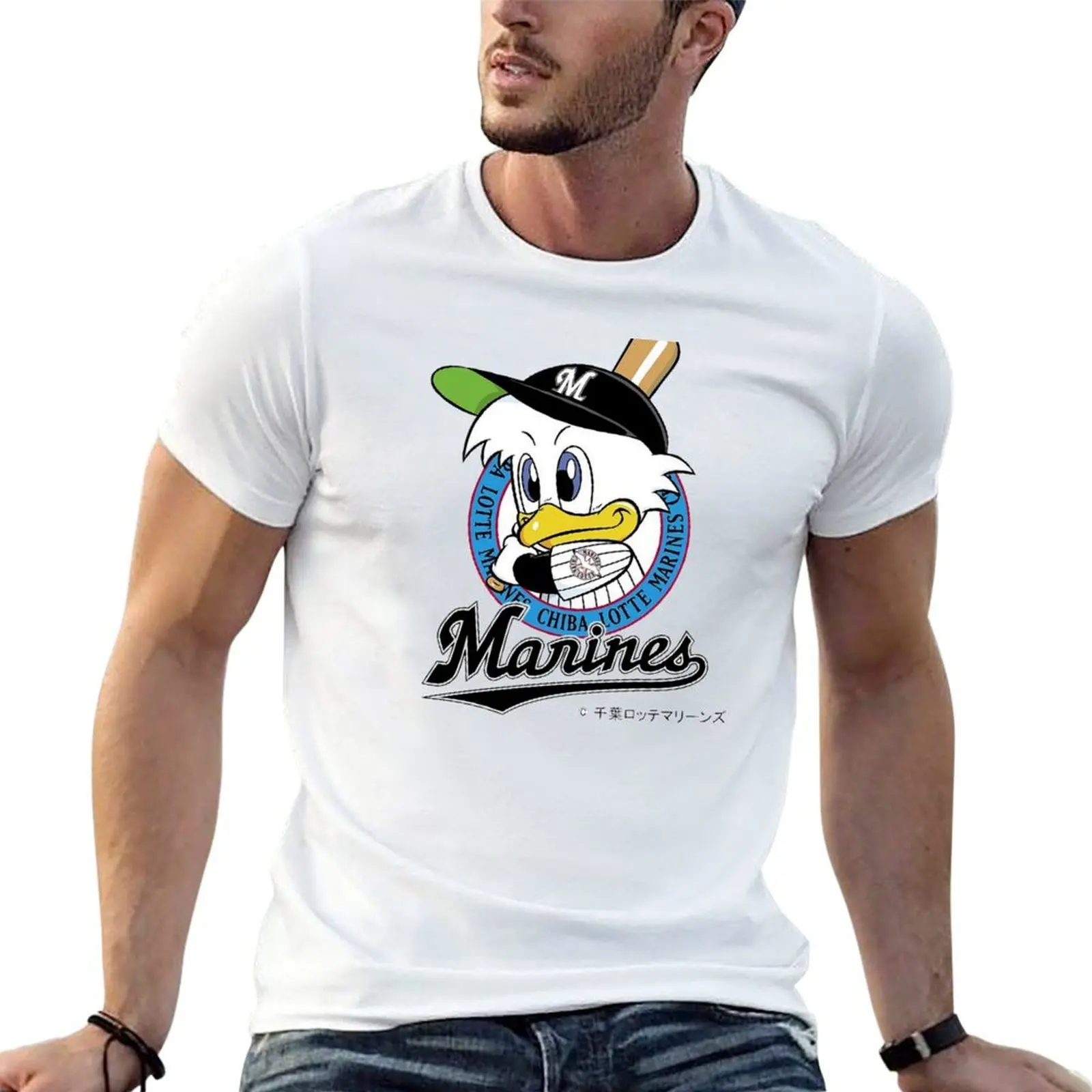

Lotte Marines Chiba Nippon Baseball NPB Logo Tohoku T-Shirt t shirts for man pack white t shirts for man graphic vintage T-Shirt