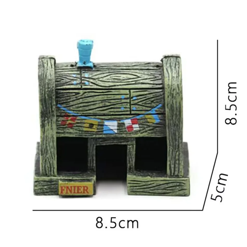Aquarium Decor Cartoon Figuren Ornamenten Simulatie Hars Ananas Huis Aquarium Decoratie Landschapsarchitectuur Aquarium Accessoires
