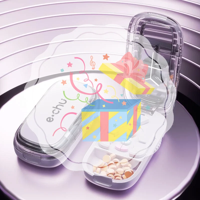 3in1 Medicine Cutter Precise Cutting Into Half / Third / Quarter Drug Divider Organizer Portable Tablet Splitting Pills Splitter