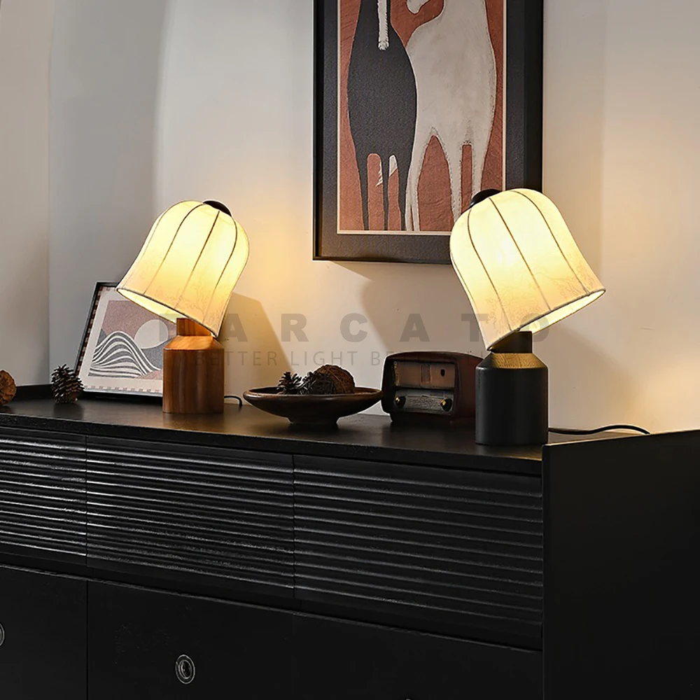 

Modern Wood Floor Lamps Designer Creativity Table Lights Living Rooms Bedrooms Sample Room LED Minimalist Art Lighting Fixtures