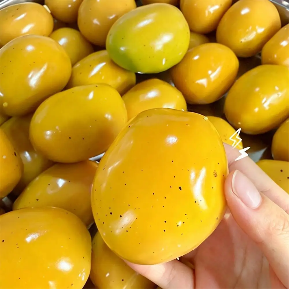 Mango Stress Ball Squeeze Toy Color-Changing Mango Squishy Fidget Ball Sensory Stress Relief Toy ﻿