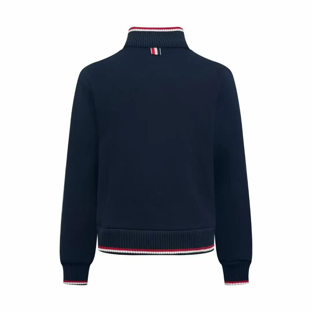 Casual Knitted Long Sve Zipper Jaet Men's Stand Collar Open Cardigan Outerwear Spring 2026 New Sle Couple Cotton 00%