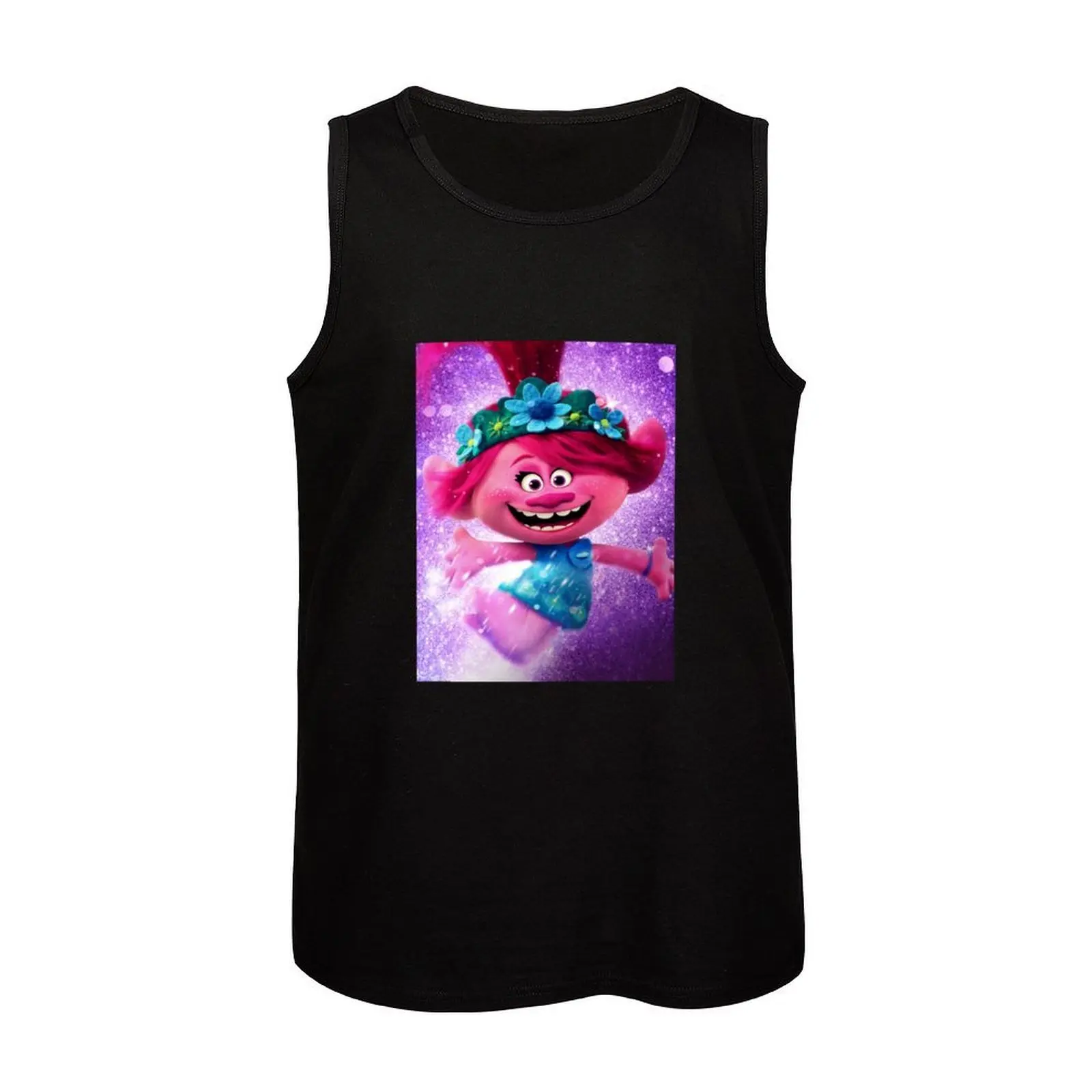 Music Retro Trolls 2 Film Cartoon World Tour Cool Graphic Gifts Tank Top Casual Work Tank Top Utility Sleeveless Shirt view 4