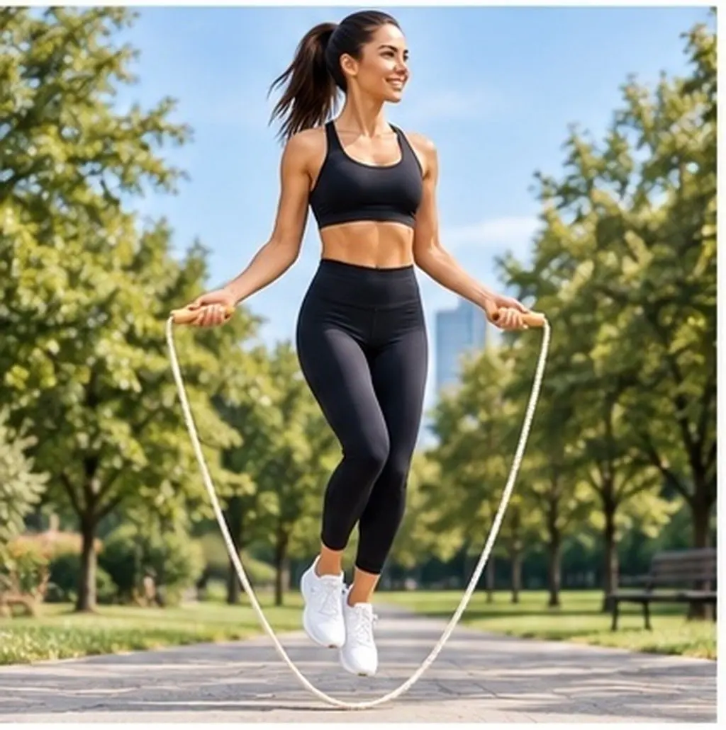 Sports Jump Rope Linen Wood Handle Non-Skid Grip Wear-Resistant Outdoor Fitness Skipping Rope Exercise Endurance Training