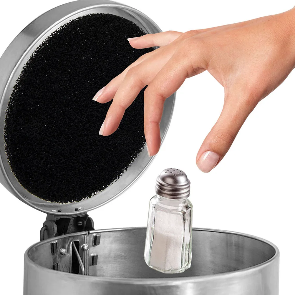 

12pcs Wood Charcoal Filter For Trash Can Deodorizer Premium Cotton Filtration Pads Kitchen Garbage Bin Compost Bucket Filters