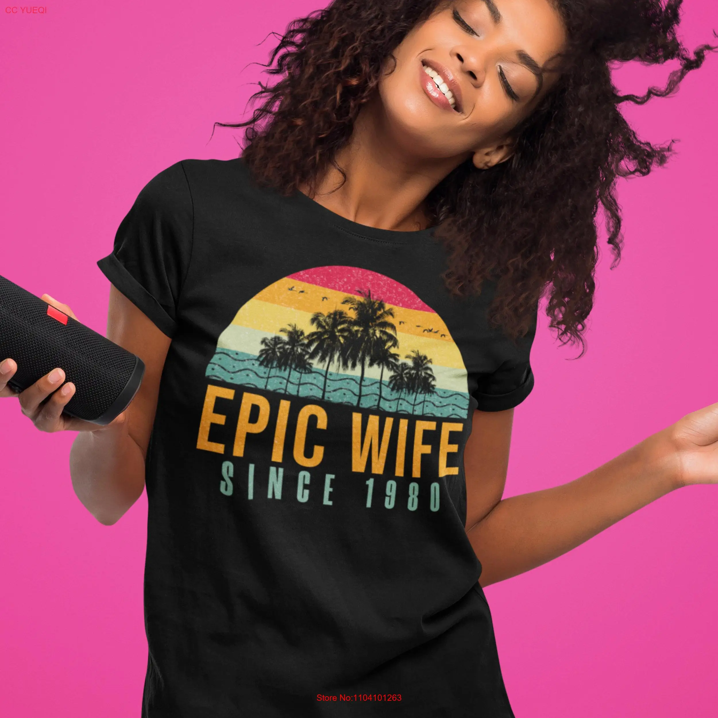 44th Wedding Anniversary For Her Epic Wife Since 1980 shirt 44 years married spouse presents couples