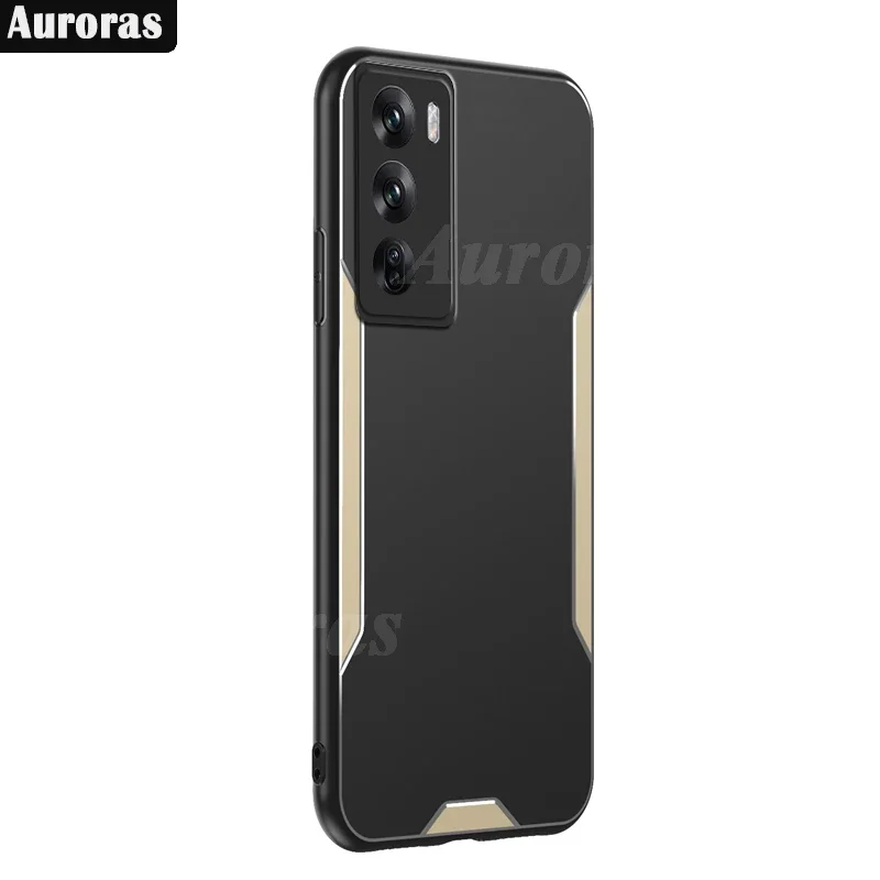 Skinlee für Oppo Reno 12 Pro 5g Gehäuse Aluminium Metall Stoßstange stoß feste Silikon abdeckung für Oppo Reno 12f 4g/5g Rücken gehäuse