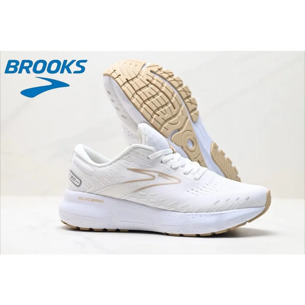 حذاء بروكس الرياضي الكاجوال للرجال Glycerin 20 حذاء الجري للرجال حذاء التدريب الرياضي في الهواء الطلق