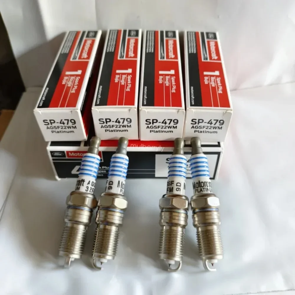 8PCS SP-479 AGSF22WM Platinum Spark Plug For Ford Lincoln Excursion Mazda Peugeot Expedition Panoz AGS F22 WM F150 V8 4.6/5.4L