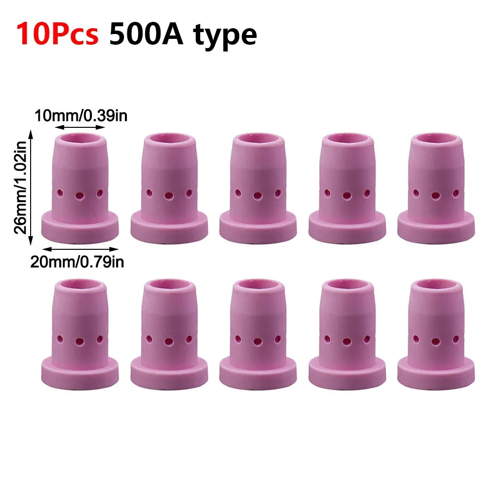 10Pcs 24KD 36KD Ceramic Welding Gas Diffuser Alumina Ceramic High Temperature Resistant Ceramic Current Shunt 350A 500A