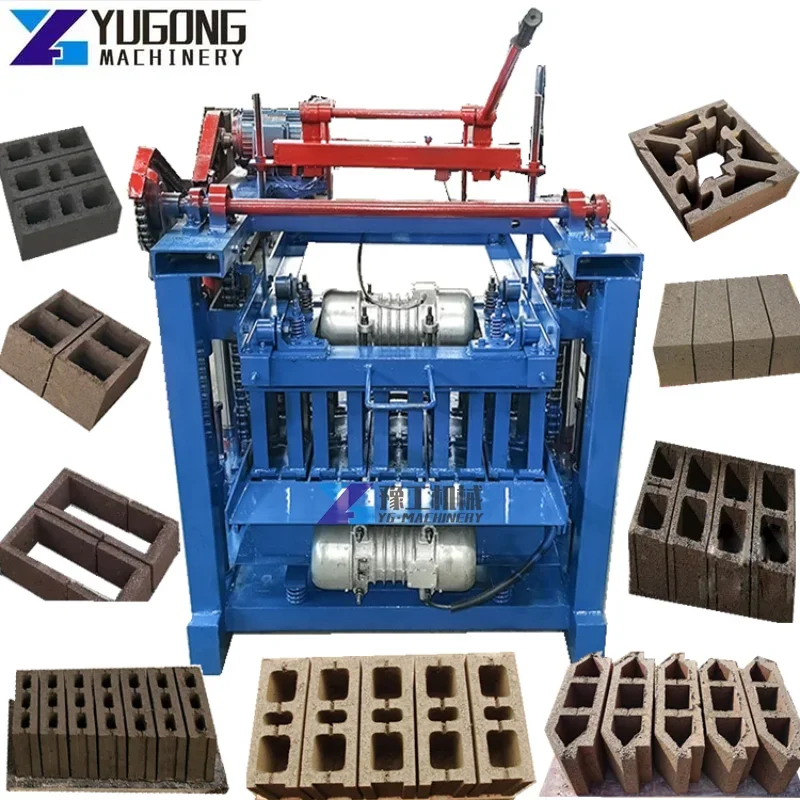 Hollow Cement Fly Ash Concrete Road Sand Semi Automatic Price Block Brick Making Machinery