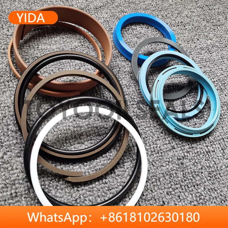 For VOLVO Excavator EC240B EC240BLC EC240CL EC240D BOOM Hydraulic Cylinder Oil Seal Repair Kit VOE14589134 VOE14514455